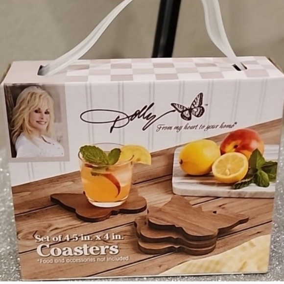 Dolly Parton Butterfly Coasters - Picture 1 of 5